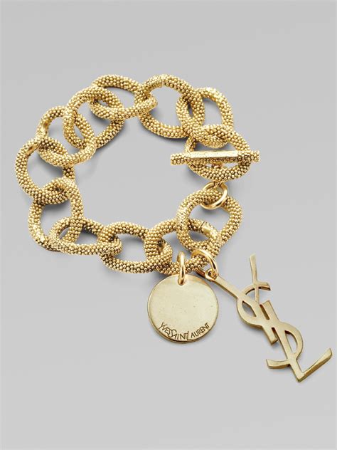 ysl gold bangle|yves Saint Laurent jewellery.